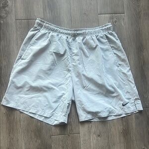 Nike Gray Athletic Shorts Lightweight Elastic Waist